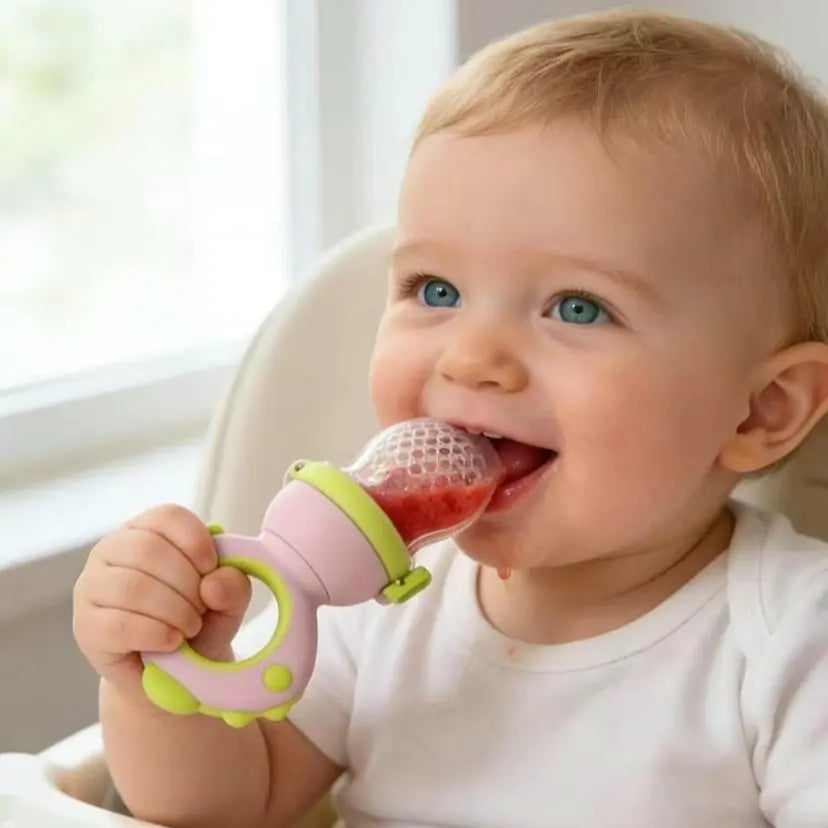 Cuddle Nest® Baby Fruit Feeder with Soft Silicone Teether